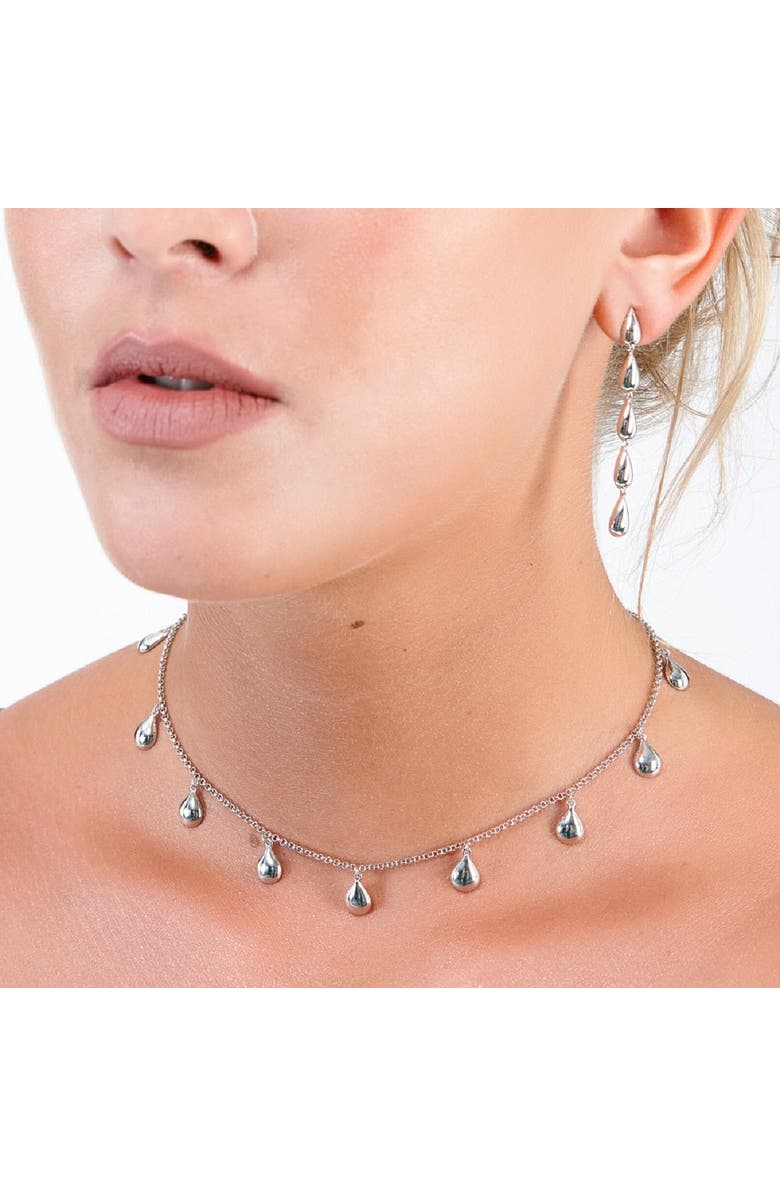 Lucy Quartermaine Tear Drop Necklace, Alternate, color, Sterling Silver