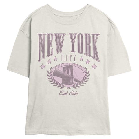 Junior's New York City Brooklyn Short Sleeve Skimmer T-Shirt