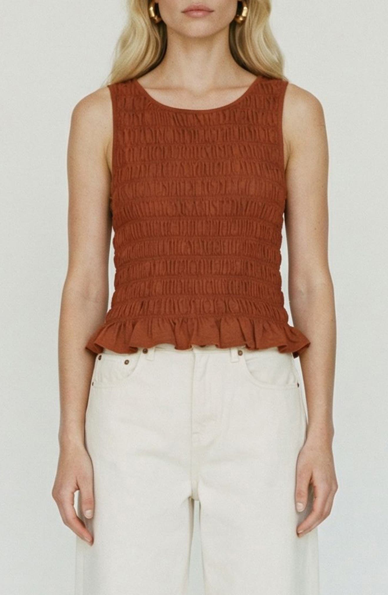 VERO MODA Nori Smocked Sleeveless Top