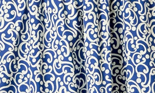 English Factory One-shoulder Fit & Flare Dress In Blue