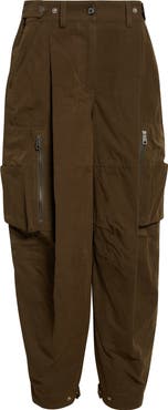 Dolce&Gabbana Waxed Faille Barrel Leg Cargo Pants