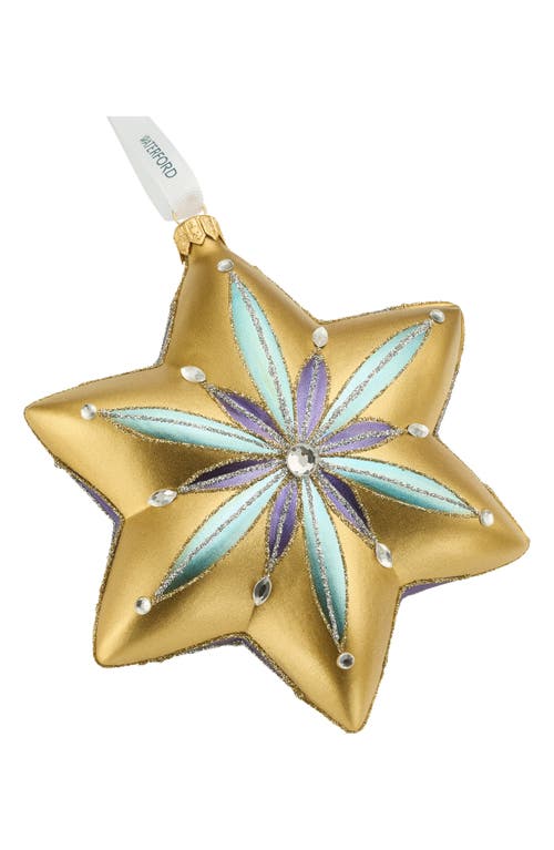 Waterford Holiday Heirlooms Star Glass Ornament In Gold