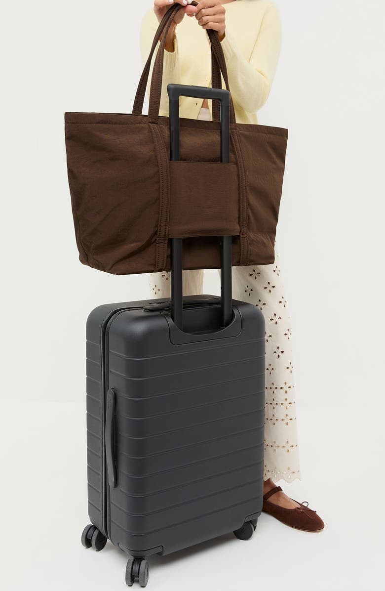 Loeffler Randall Dina Travel Tote, Alternate, color, Chocolate