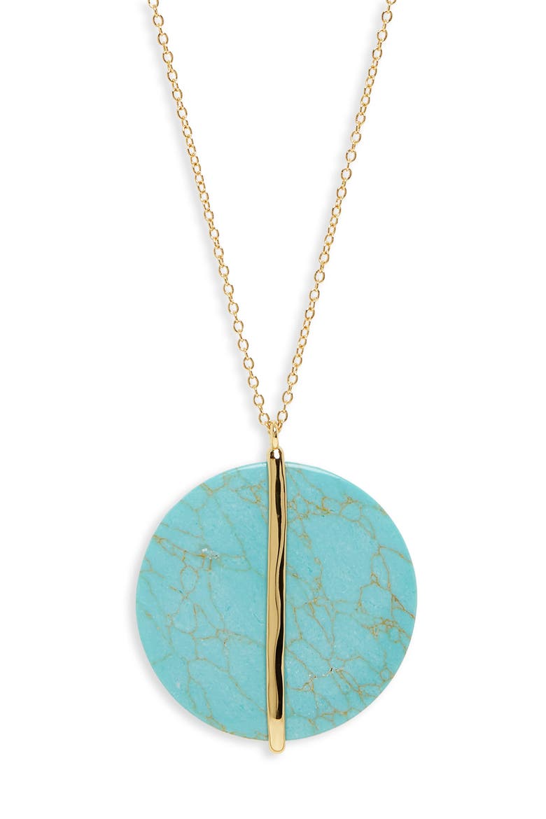 Brinn Pendant Necklace, Alternate, color, GREEN TURQUOISE