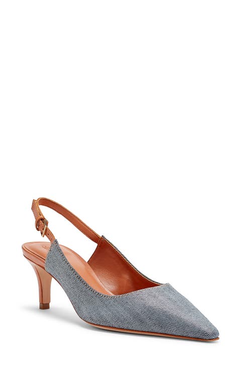 Sylvie Pointed Toe Slingback Pump (Women)