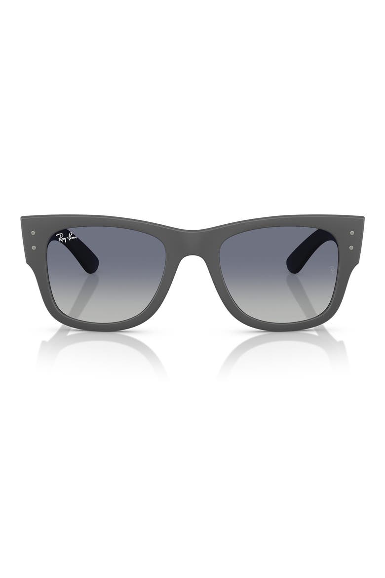 Mega Wayfarer Liteforce 52mm Gradient Square Sunglasses, Main, color, BLUE GREY