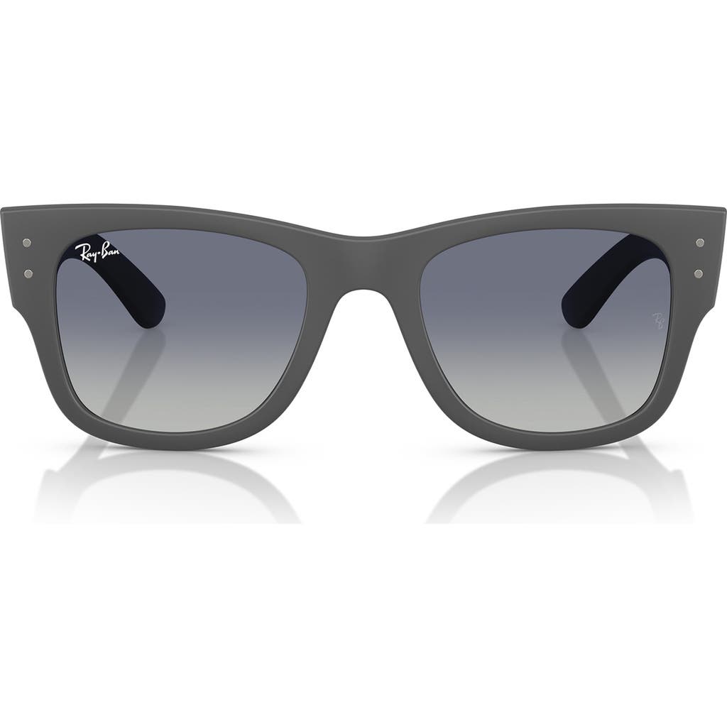 Ray Ban Ray-ban Mega Wayfarer Liteforce 52mm Gradient Square Sunglasses In Blue Grey