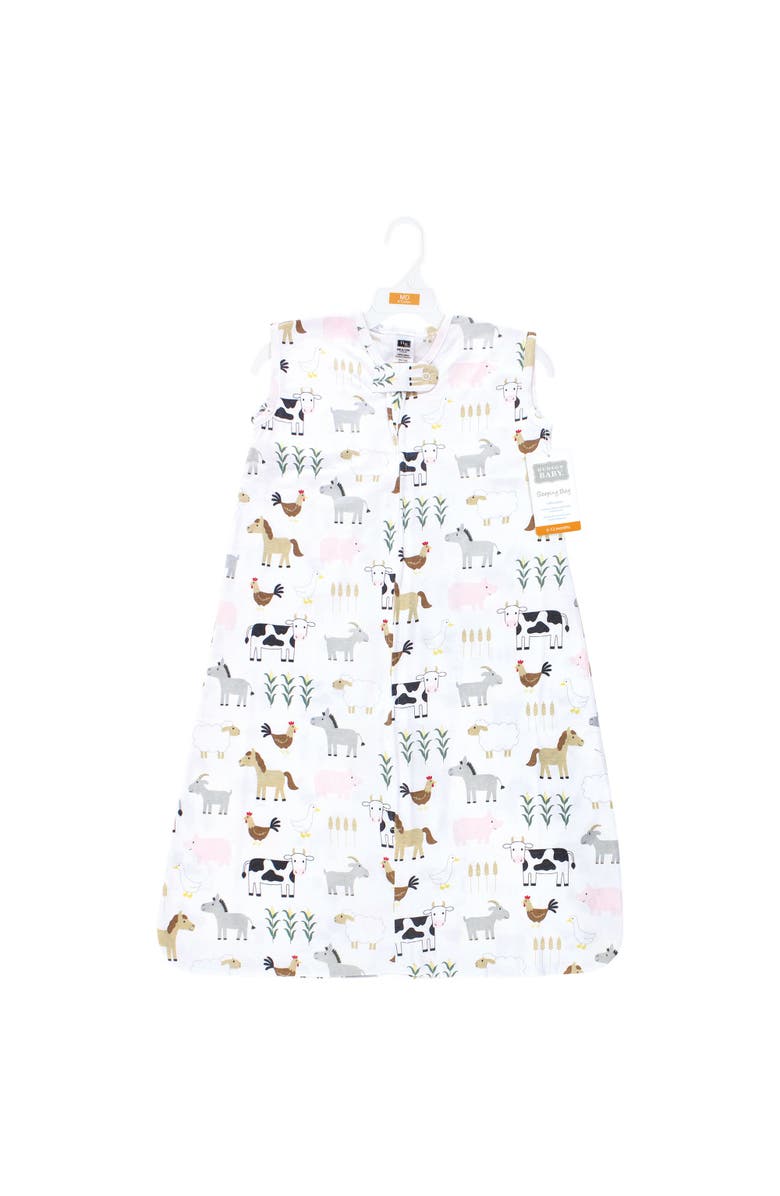 Hudson Baby Cotton Sleeveless Wearable Sleeping Bag, Sack, Blanket, Alternate, color, Cute Farm