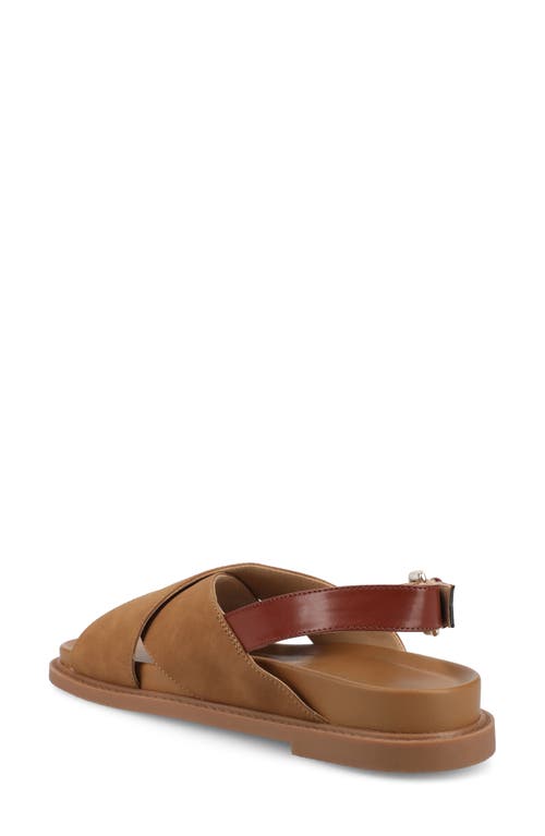 Journee Collection Marina Slingback Sandal In Tan Marrinna