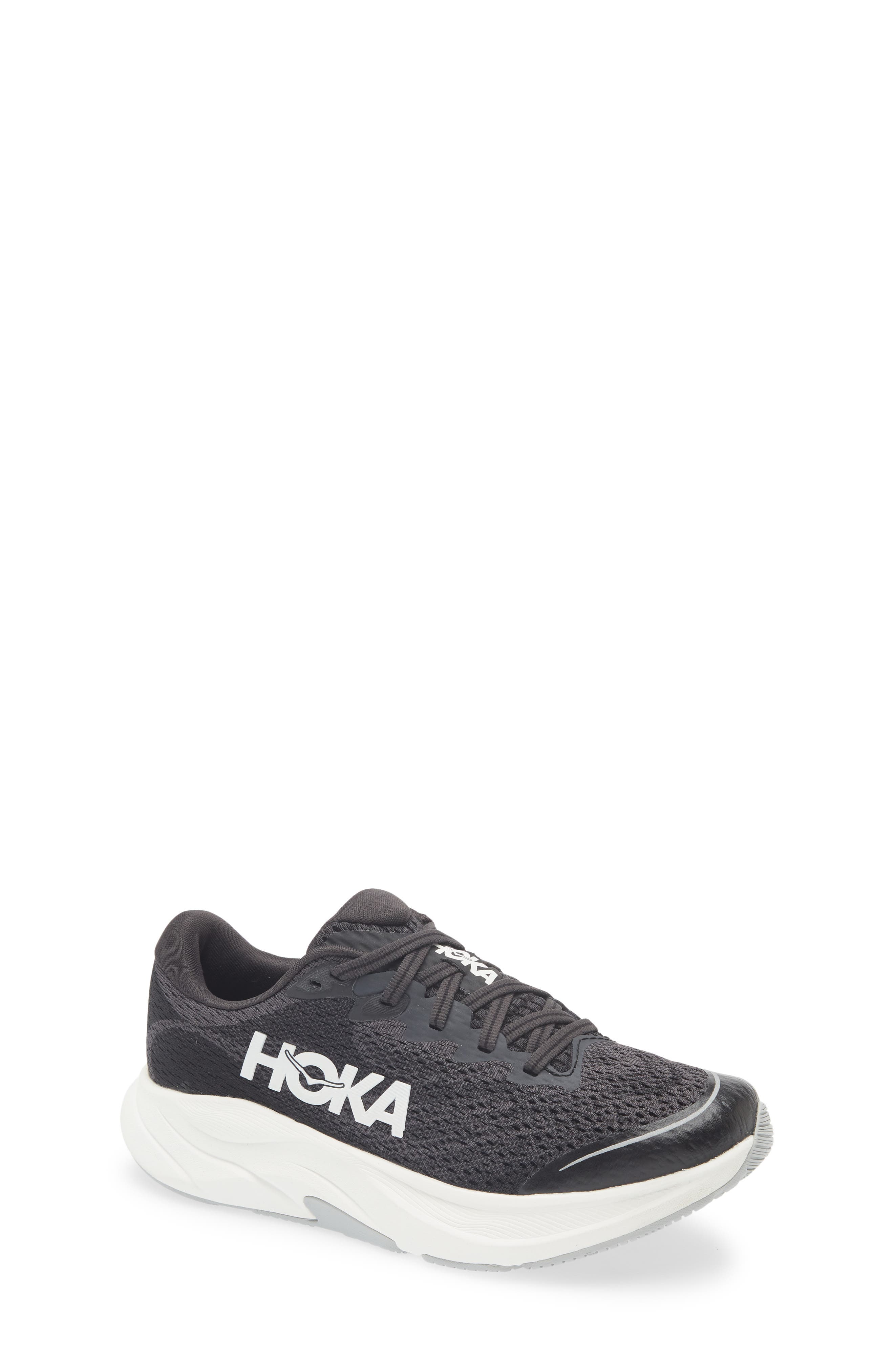 HOKA Kids' Rincon 4 Running Sneaker, Main, color, Black / White