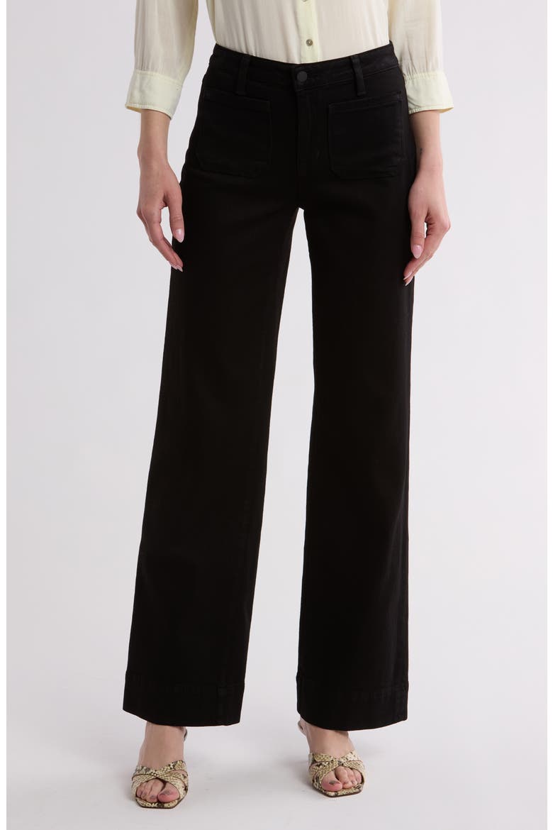 Nolan High Waist Wide Leg Jeans, Main, color, NOIR