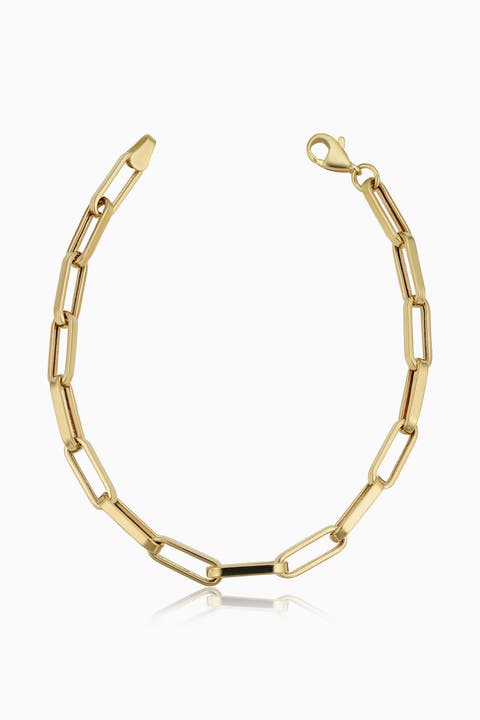 14K Yellow Gold Venice Bold Link Bracelet