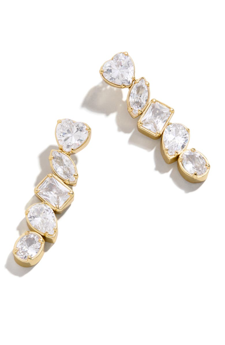 BaubleBar Eva Cubic Zirconia Drop Earrings, Main, color,