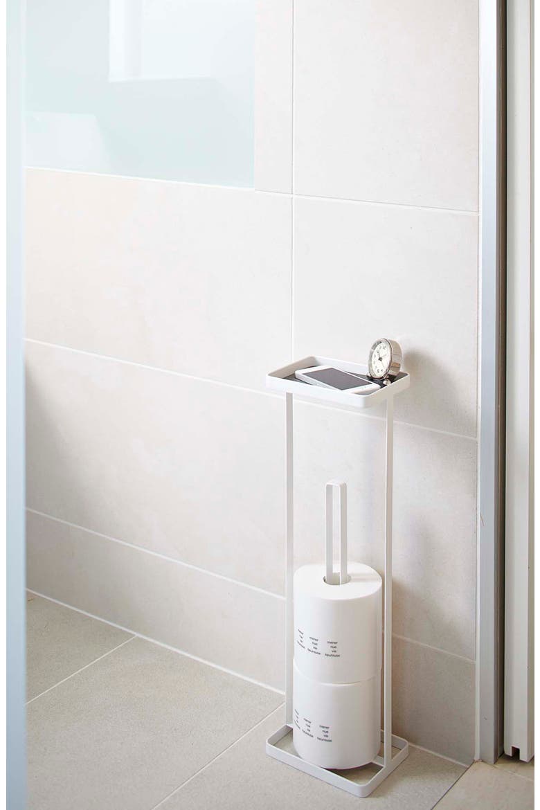 Toilet Paper Stand, Alternate, color, WHITE