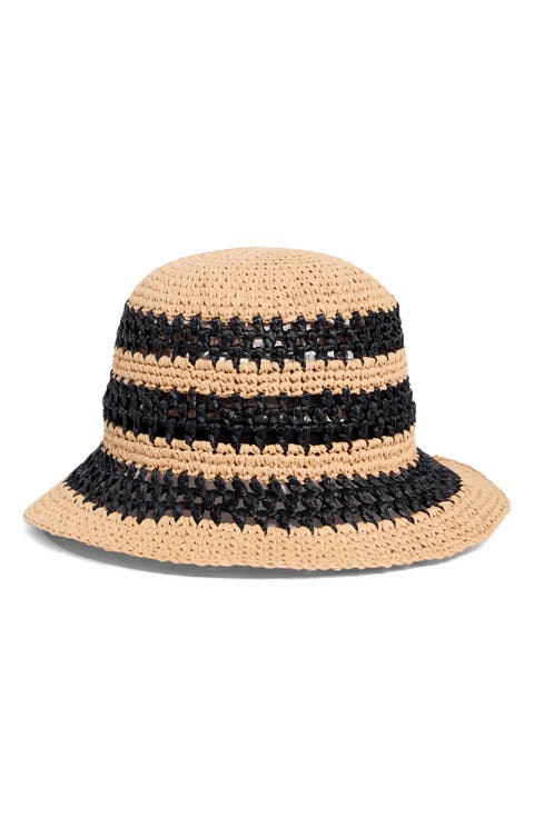 striped spade cloche