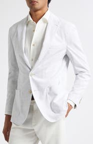 Eleventy Cotton & Linen Sport Coat with Removable Bib