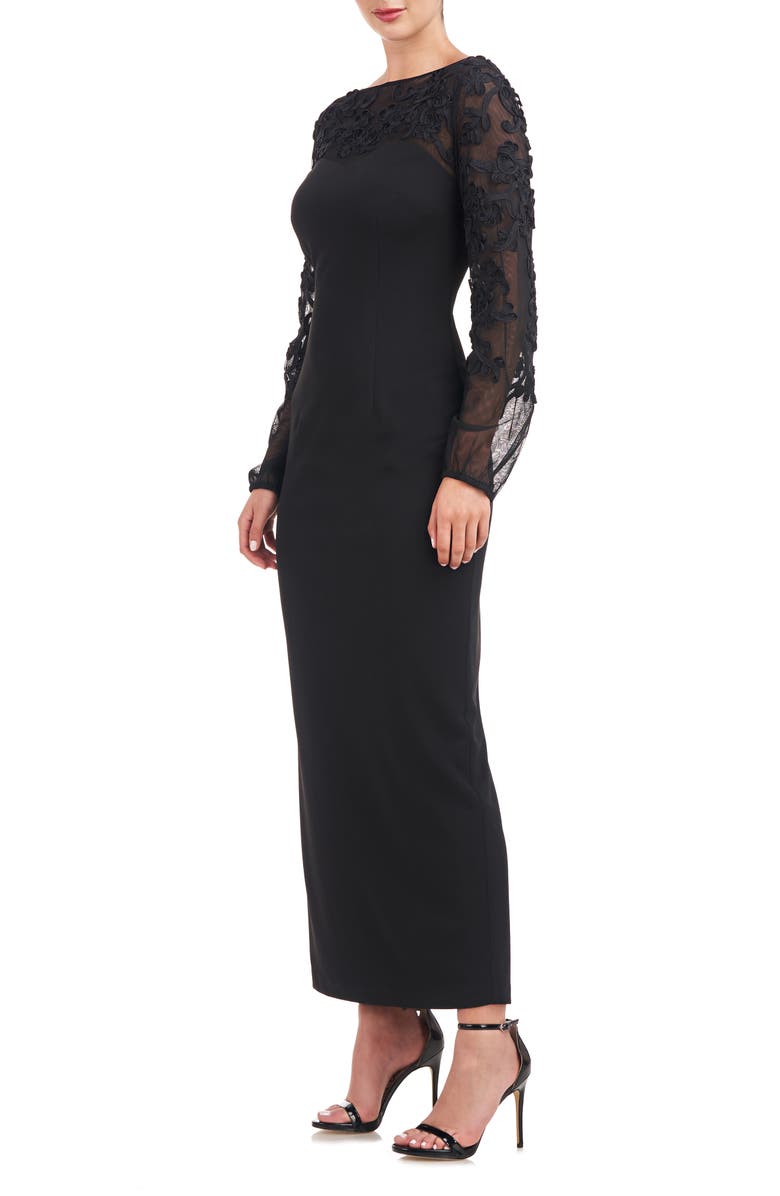 JS Collections Sammi Soutache Long Sleeve Cocktail Dress, Alternate, color,