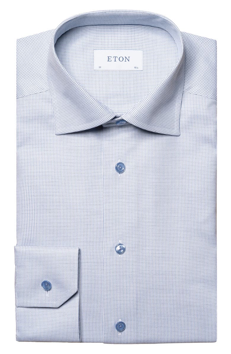 Eton Contemporary Fit Dobby Dress Shirt, Alternate, color, 