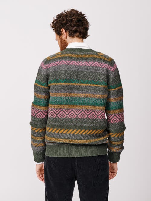 Aubin Fair Isle Wool Cardigan