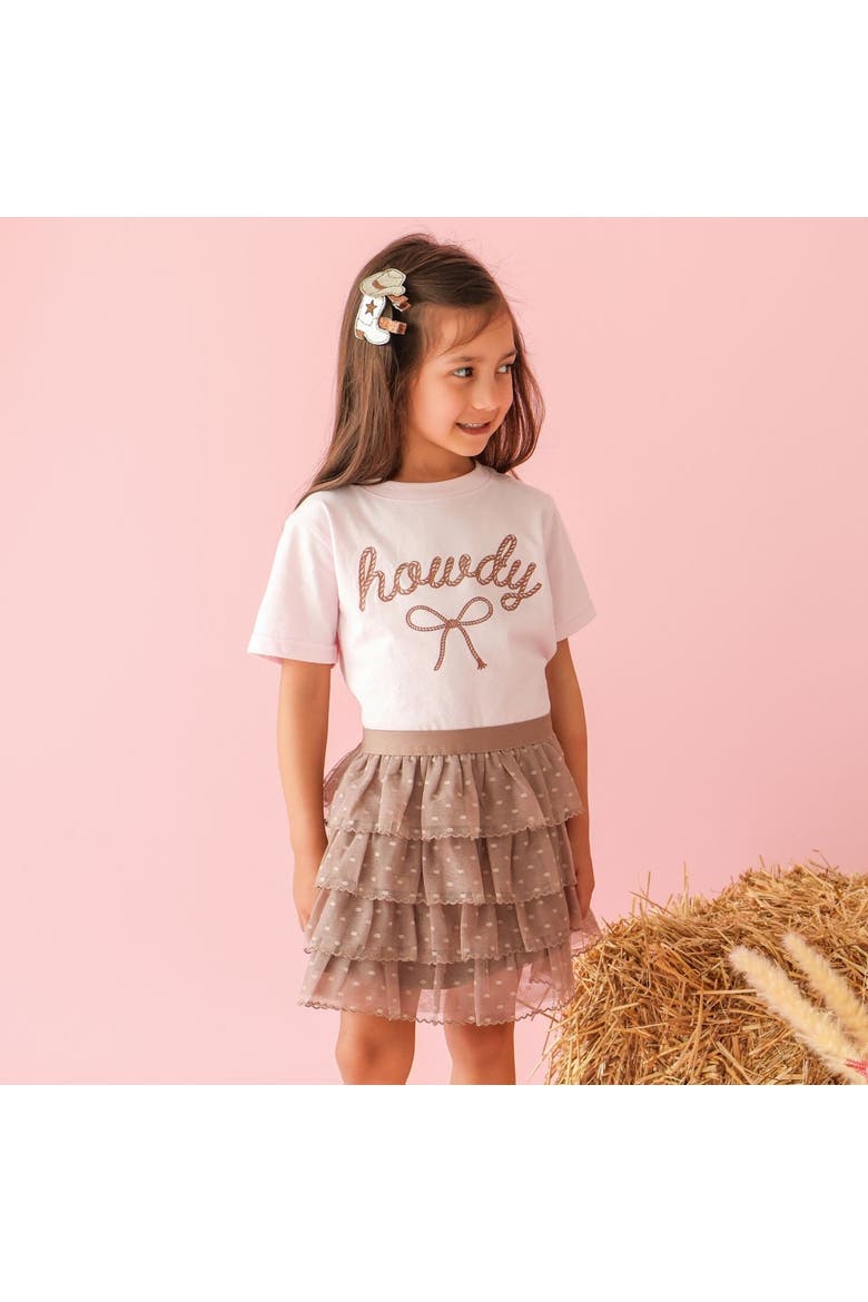 Howdy Darling Western Short Sleeve T-Shirt, Alternate, color, Ballet Pink
