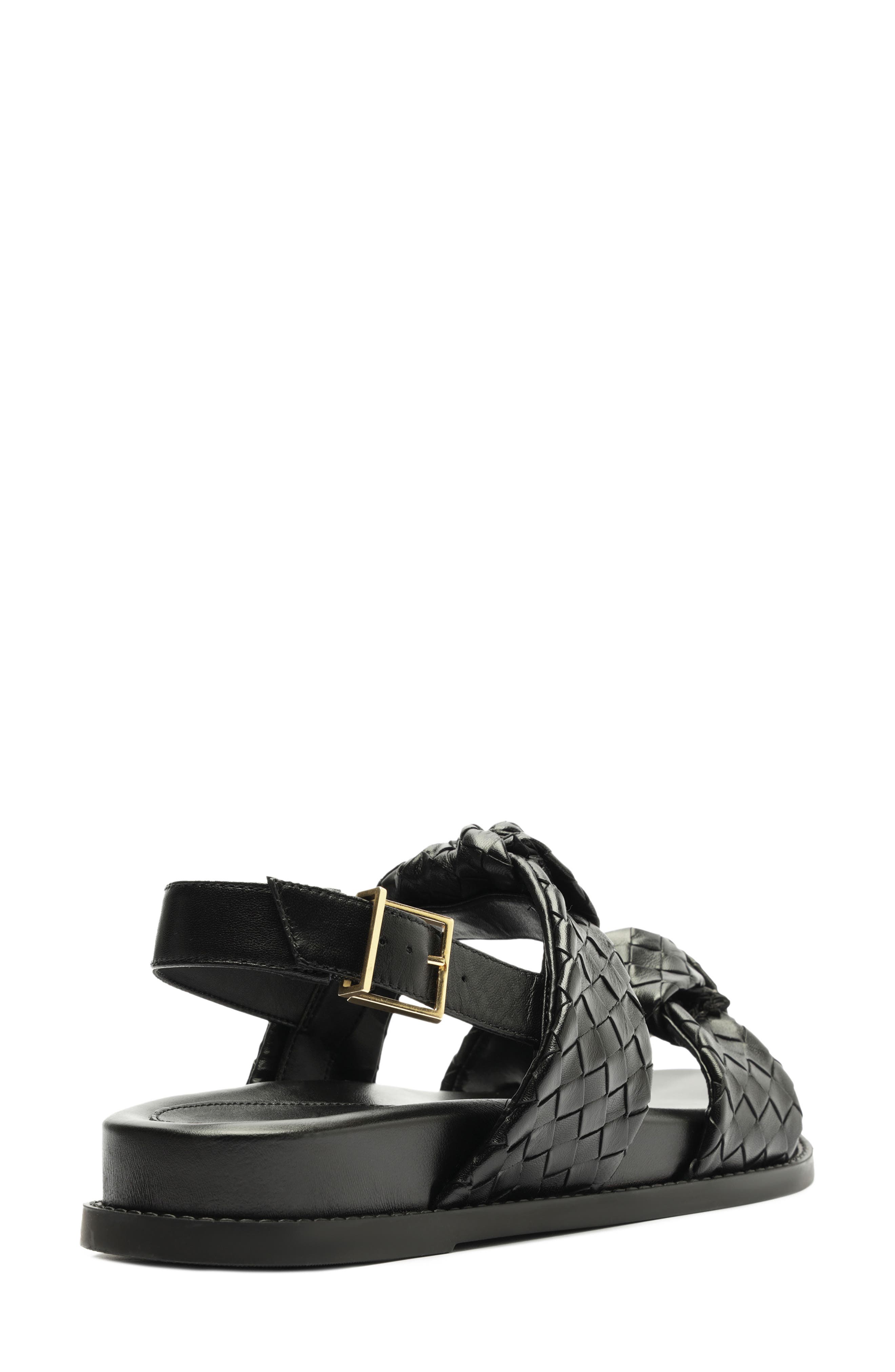 Schutz Kareena Knot Sporty Sandal, Alternate, color, Black