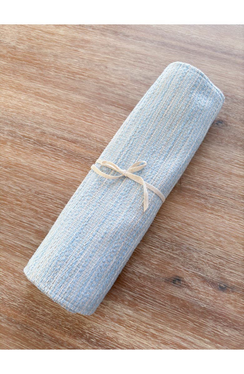 Anaya Bay View Blue Indoor Outdoor Table Runner, Alternate, color, Blue