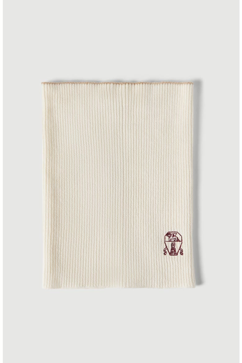 Cashmere rib knit neck warmer, Main, color, Panama