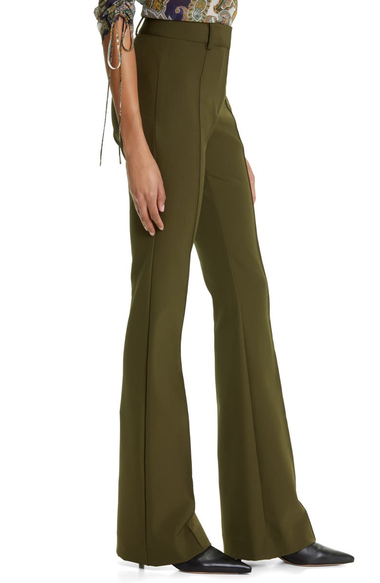 Veronica Beard Hibiscus Flare Leg Trousers, Alternate, color, 
