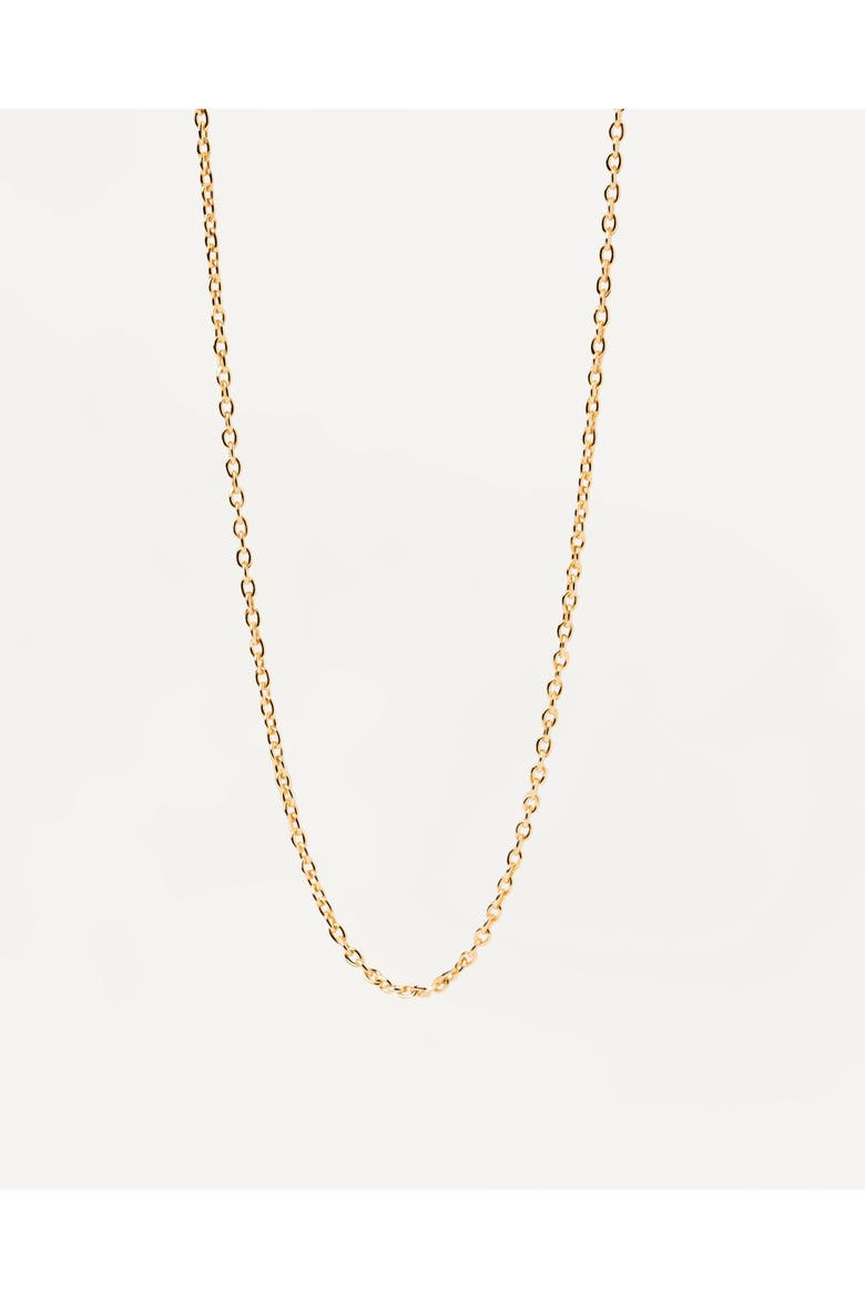 Charms Chain Necklace, Main, color, Brass