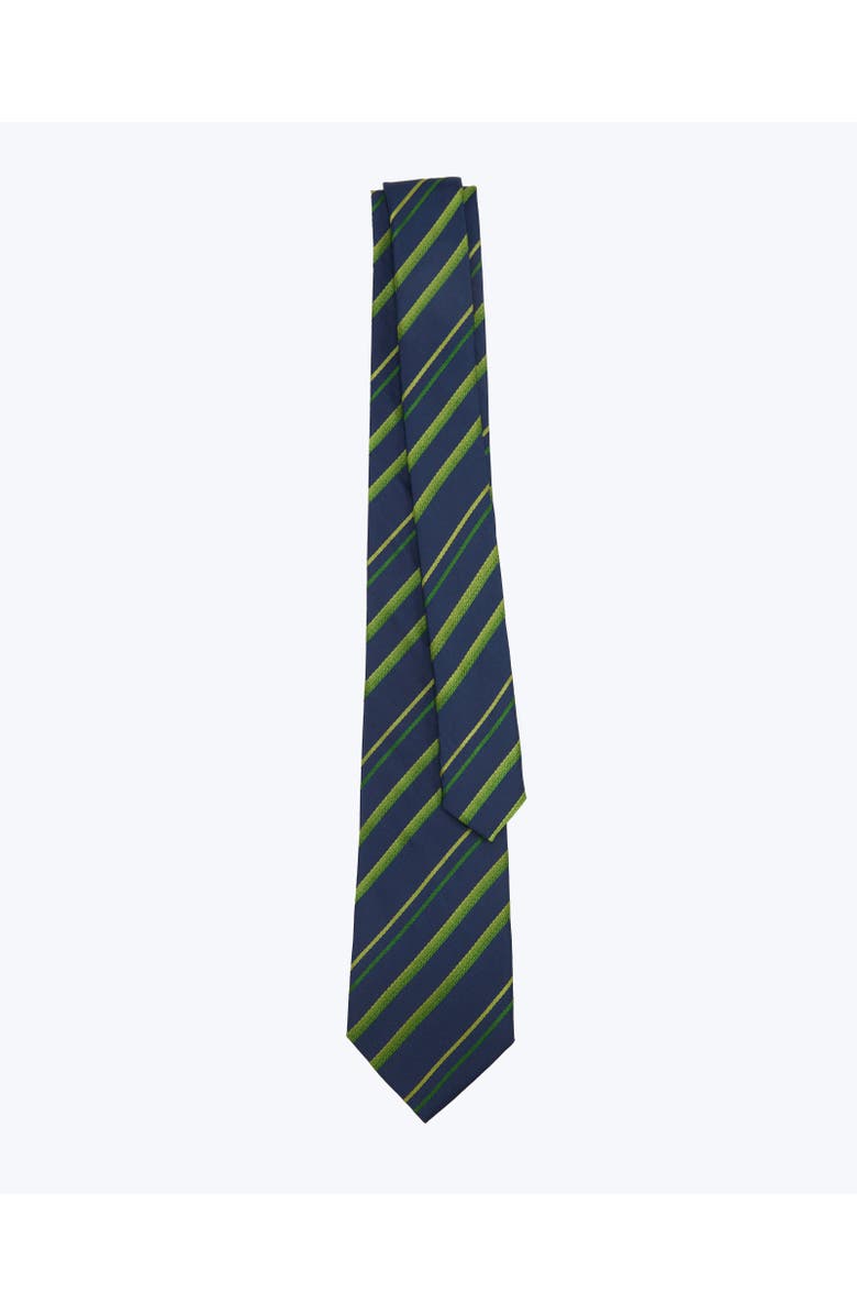 Knottery & Co Diagonal Striped Silk Jacquard Tie, Alternate, color, Navy