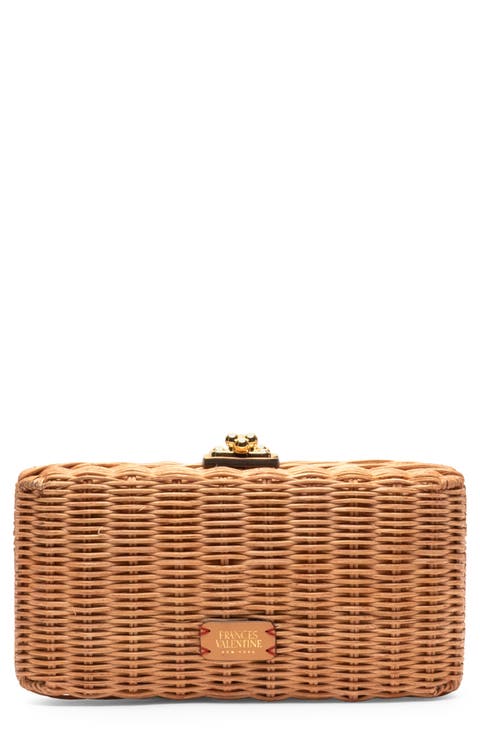 Pepper Wicker Clutch