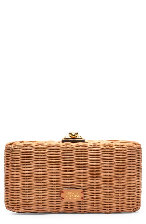 Frances Valentine Pepper Wicker Clutch in Toast at Nordstrom