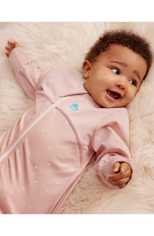 Love To Dream Long Sleeve 1.0 Tog Stretch Cotton Sleep Bag In Pink