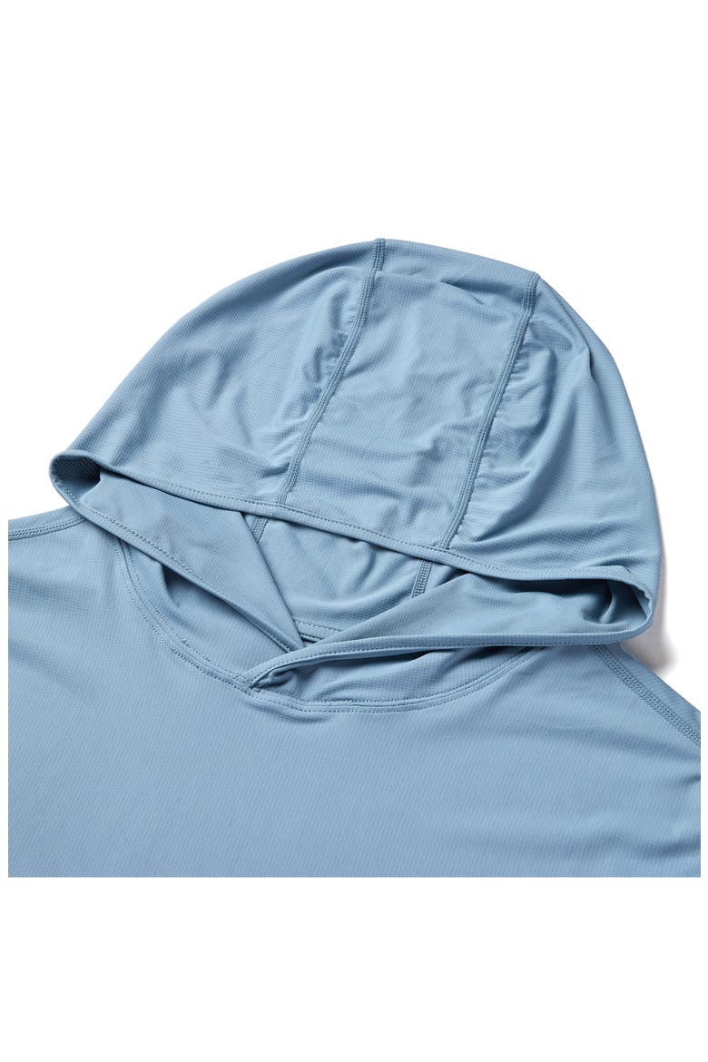 Escala Performance Hooded Sunshirt, Alternate, color, FADED DENIM