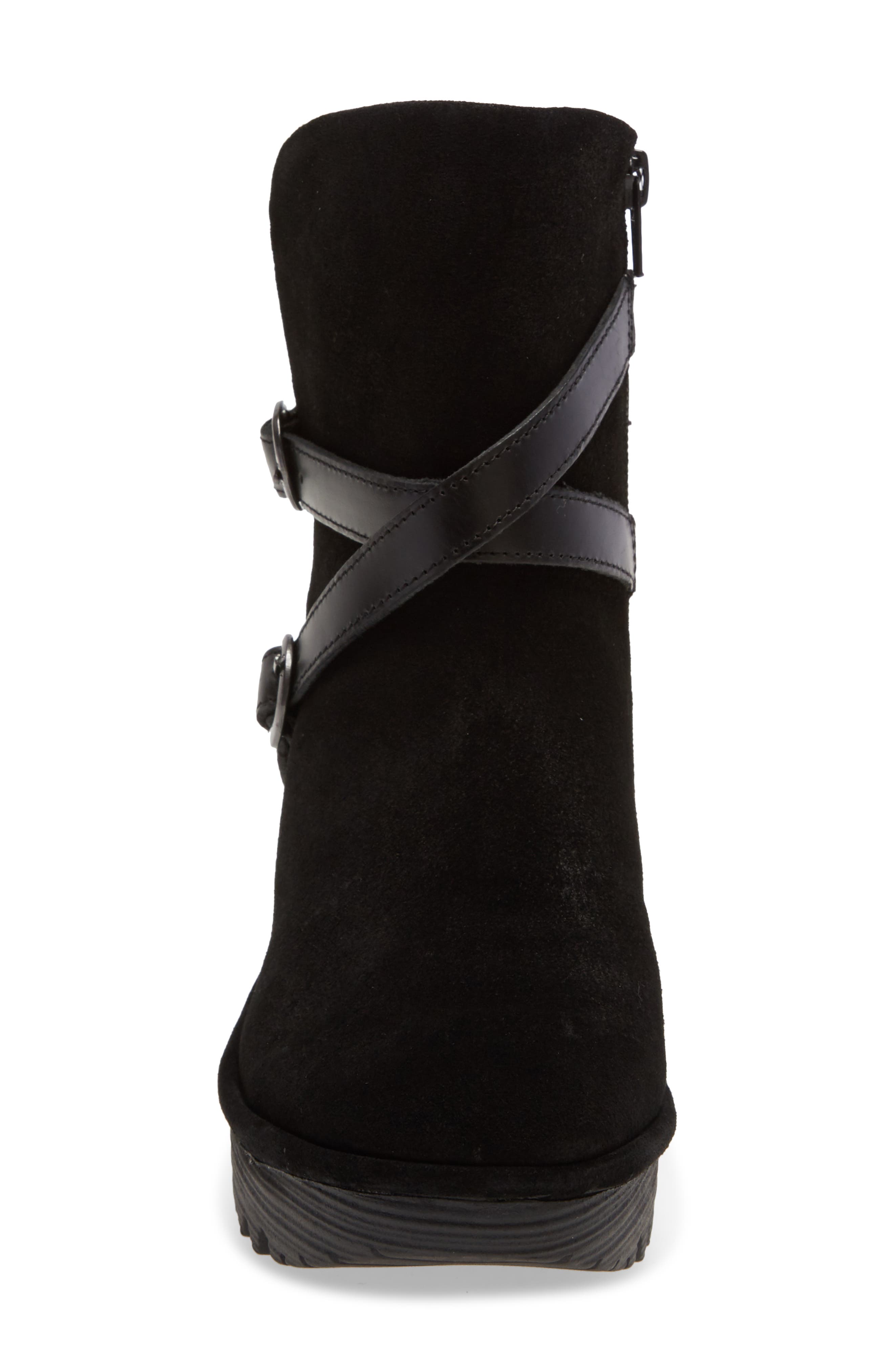 Fly London Yemo Buckle Wedge Boot, Alternate, color, 