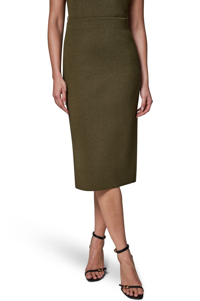 Straight Sweater Skirt, Main, color, OLIVE BRIN