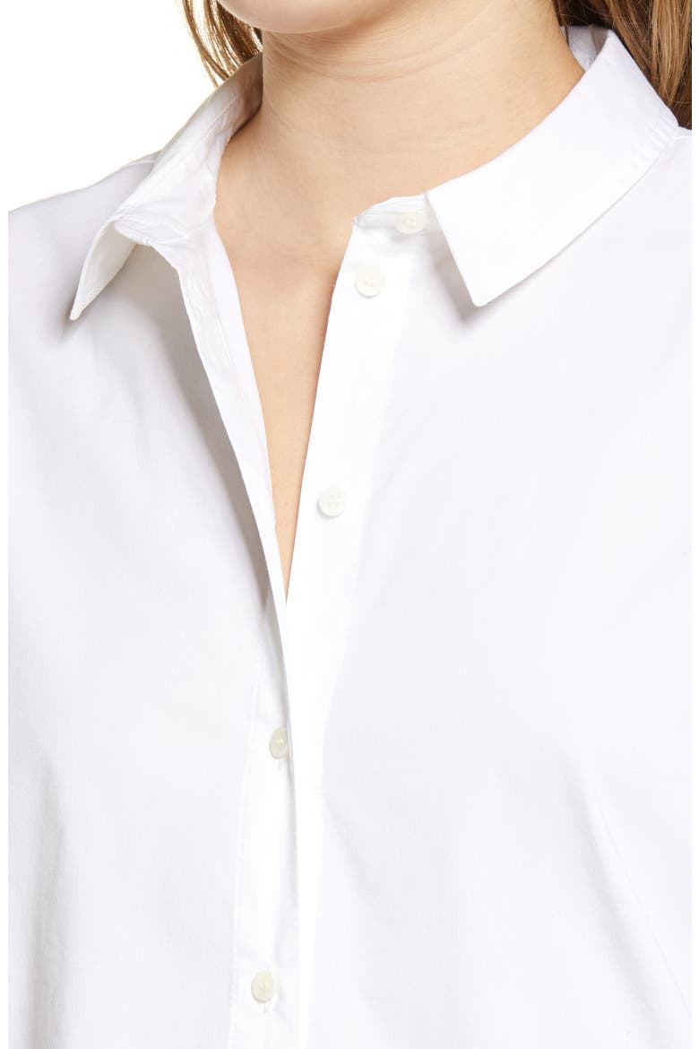 Oversize Button-Up Shirt, Alternate, color, WHITE