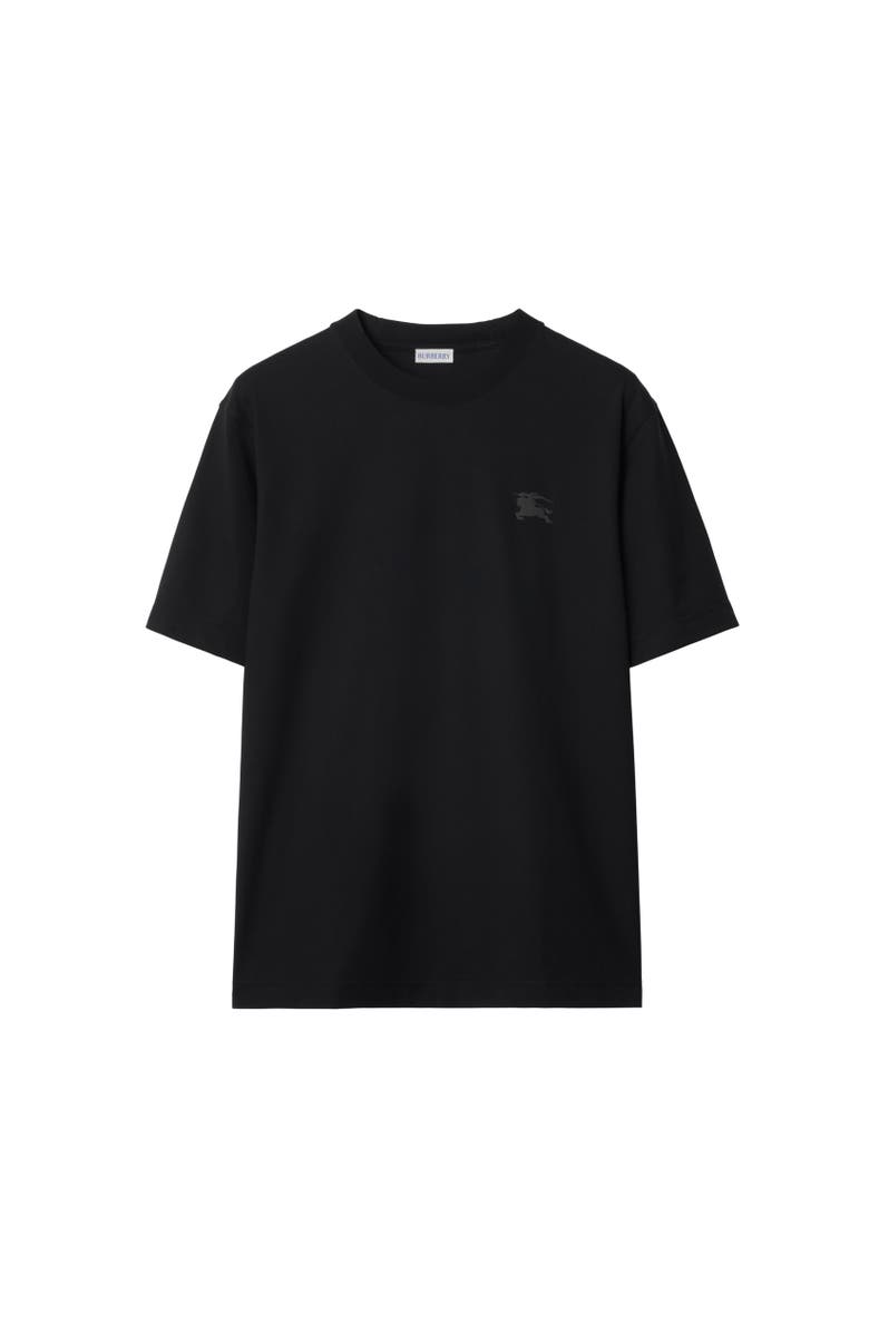 Burberry EKD Badge Cotton T-shirt, Alternate, color, Black