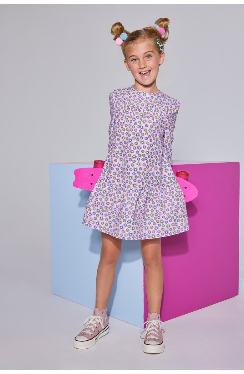 BISBY Kids' Lisle Dress, Alternate, color, Vienna Violets
