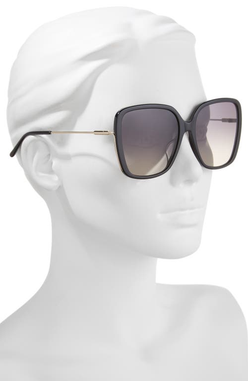 Chloé 57mm Square Sunglasses In Black