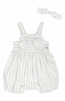 Tommy Hilfiger Stripe Romper & Headband Set
