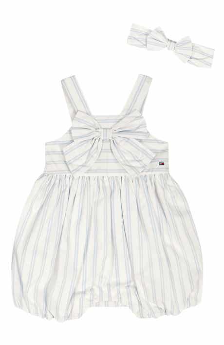 Tommy Hilfiger Stripe Romper & Headband Set
