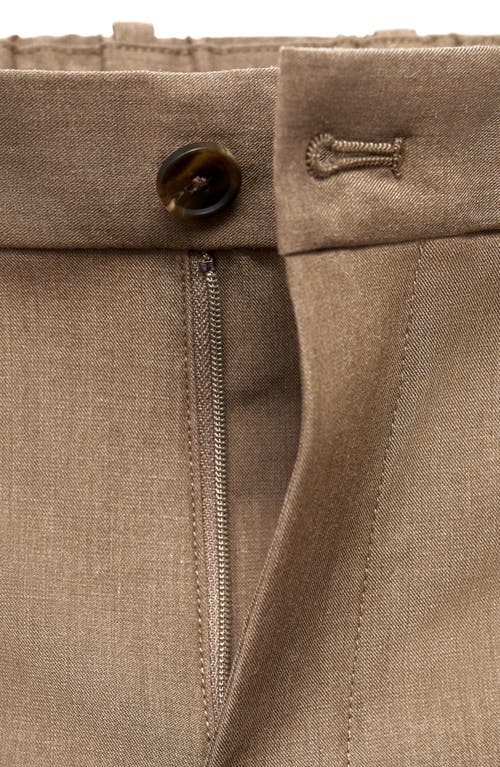 Mango Bologna Slim Fit Stretch Pants In Neutral