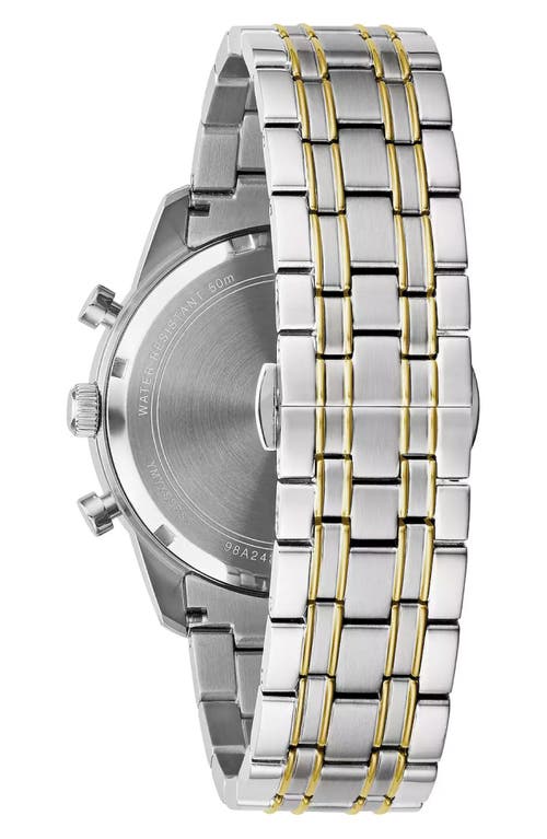 Bulova Three Hand Quartz Bracelet Watch, 44mm In Metallic