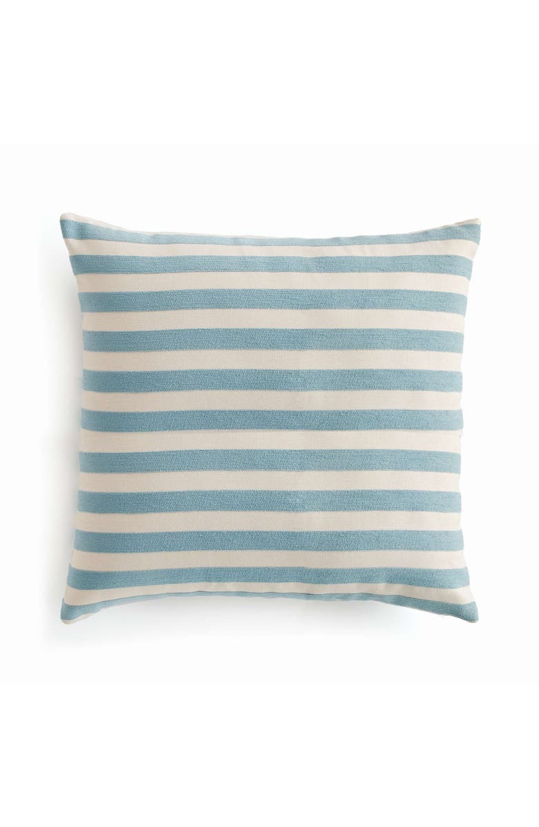 Napa Home & Garden Grant Square Indoor-Outdoor Pillow 24", Main, color, Blue