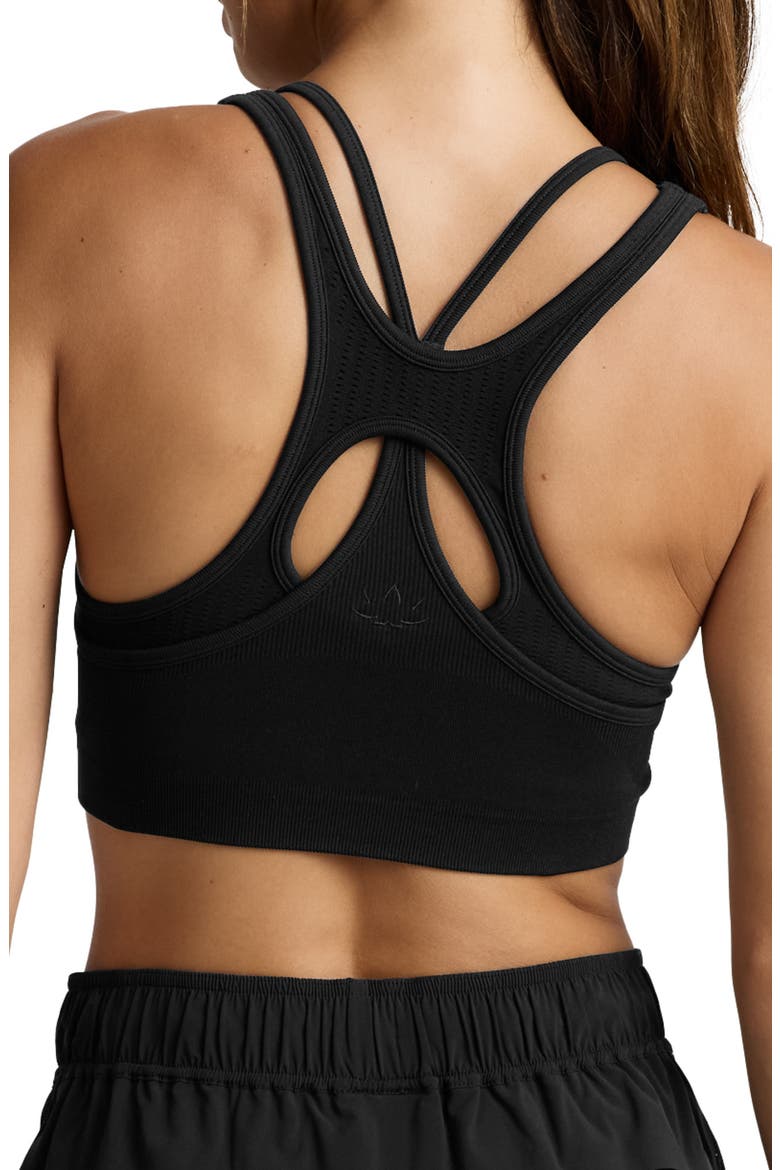 Seamless Moves Layered Sports Bra, Alternate, color, BLACK