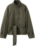 MANGO Belted Linen Jacket
