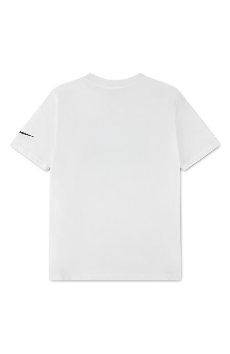 3 Brand Kids' Boxed Swoosh Tee, Alternate, color, White
