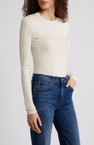 rag & bone Natalia Slim Fit Rib Top