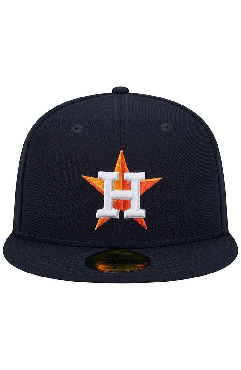 New Era Men's New Era Navy Houston Astros  2017 World Series Team Color 59FIFTY Fitted Hat, Alternate, color, Navy